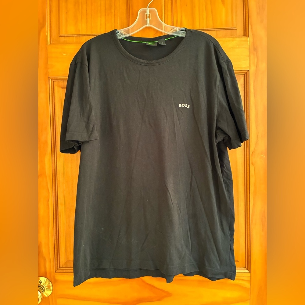Hugo Boss Green Curved Logo T-Shirt Size XXL